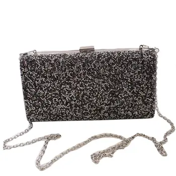 

Women's Evening Shoulder Bag Bridal Clutch Party Prom Wedding Glitter Handbag 517D