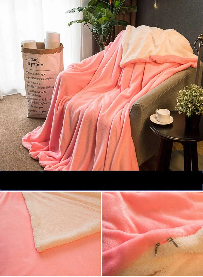 Утолщенное клетчатое Коралловое флисовое покрывало на кровать диван для маленьких взрослых плотный ягненок плед из кашемира зимнее одеяло покрытие теплое постельное белье плед покрывало покрывало на кровать одеяло