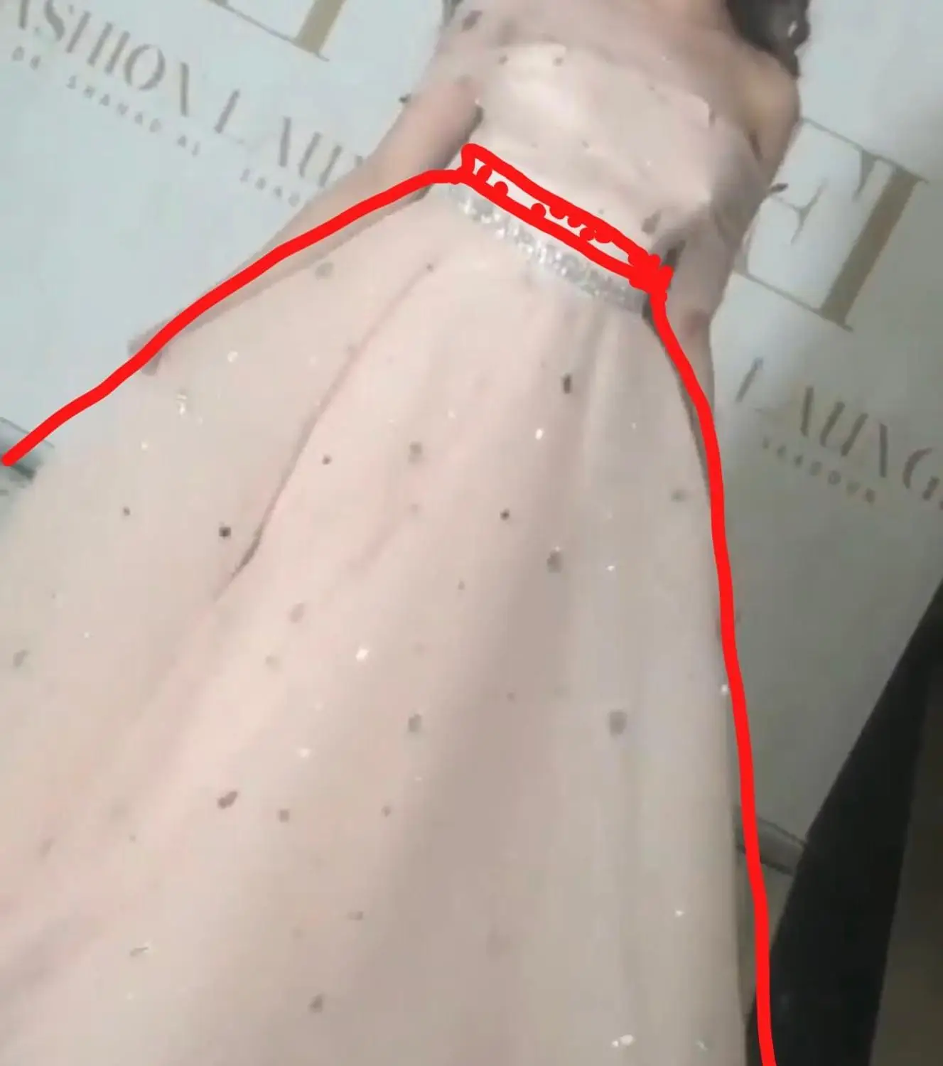 

Fashion Boat Neck Short Sleeve Crystals Floor Length Pink Prom Dresses