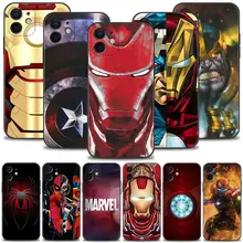

Phone Case For Apple iPhone 13 12 11 Pro Max 13 12 Mini XS Max XR X 7 8 Plus 6 6S SE 2020 Cover Marvel Ironman Heroes