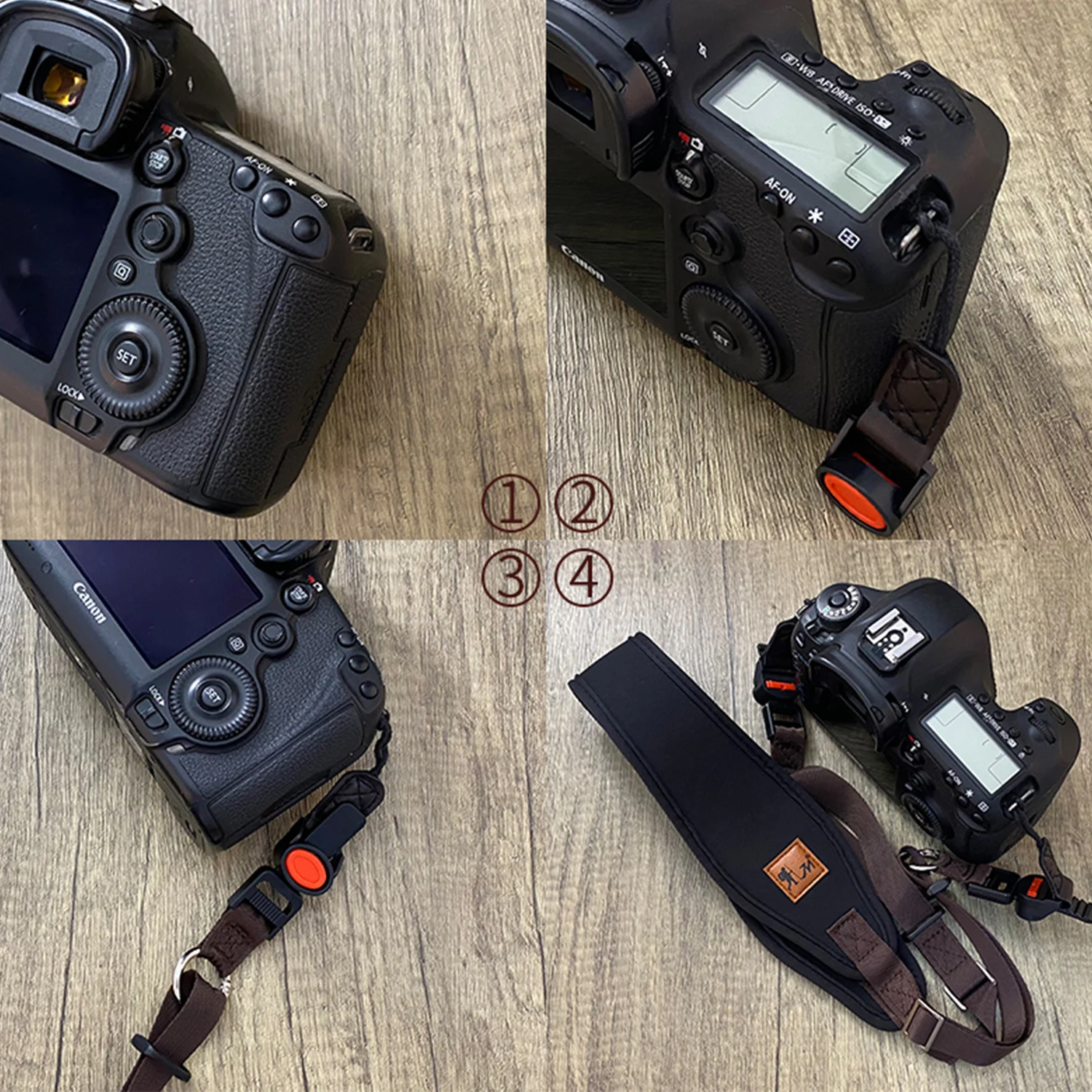 Cinghia Per Fotocamera In Paracord - Regolabile, Comoda E Con Sgancio Rapido Per DSLR E Mirrorless - Foto 8