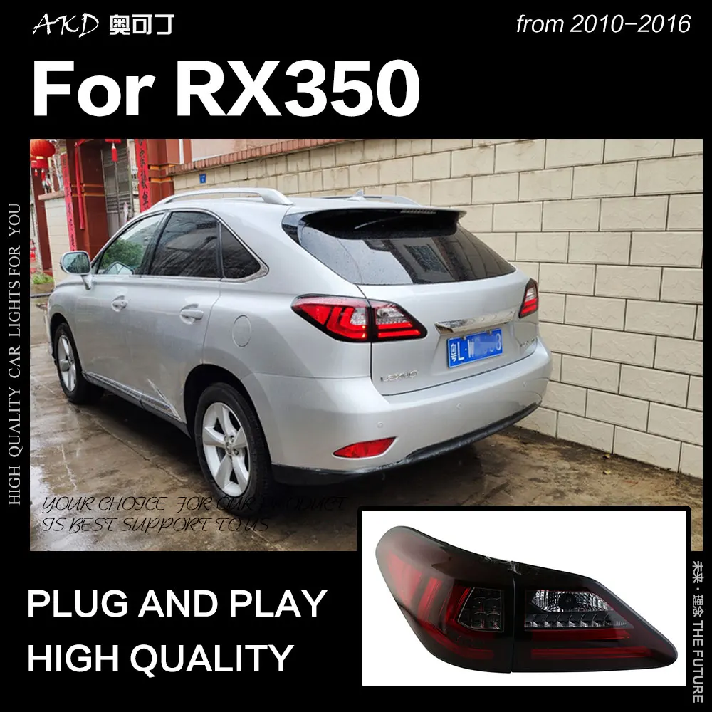 AKD автомобильный Стайлинг для Lexus RX350 задний фонарь 2010- RX330 задний фонарь светодиодный DRL динамический сигнал тормоза Обратный Авто аксессуары