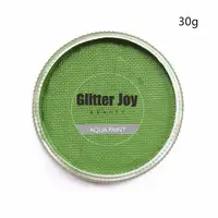 Light Green 30g/pc Water Activated Pure Light Green Face Body Paint Makeup in Costume Party Fancy Dress Beauty Makeup Tool 2