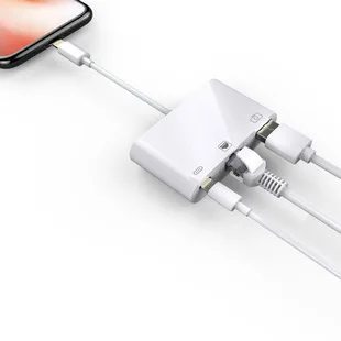 Для зарядки Apple OTG мульти-функциональный четырех-в-одном устройство для чтения карт памяти sd карты OTG мульти-функциональный Apple кард-ридер