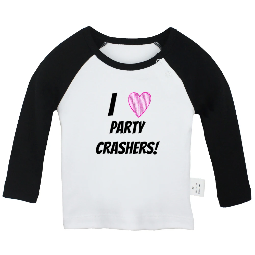 Собака надписи MOM Love Heart выбрать любовь сердца вечерние Crashers для новорожденных, футболки для малышей, детей ясельного возраста Графический Реглан Цвет футболка с длинными рукавами Топы - Цвет: JbBabyYCB2340C