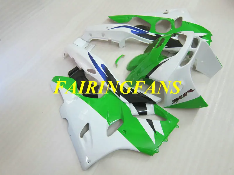Мотоцикл обтекатель тела комплект для KAWASAKI Ninja ZX6R 94 95 96 97 ZX 6R 1994 1997 обтекатель Зеленый, Белый Кузов+ подарки K003