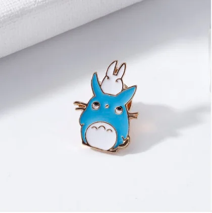P0060-3 Totoro металлические булавки и броши для Модные лацканы рюкзак сумки значок детские подарки - Окраска металла: P0060-3