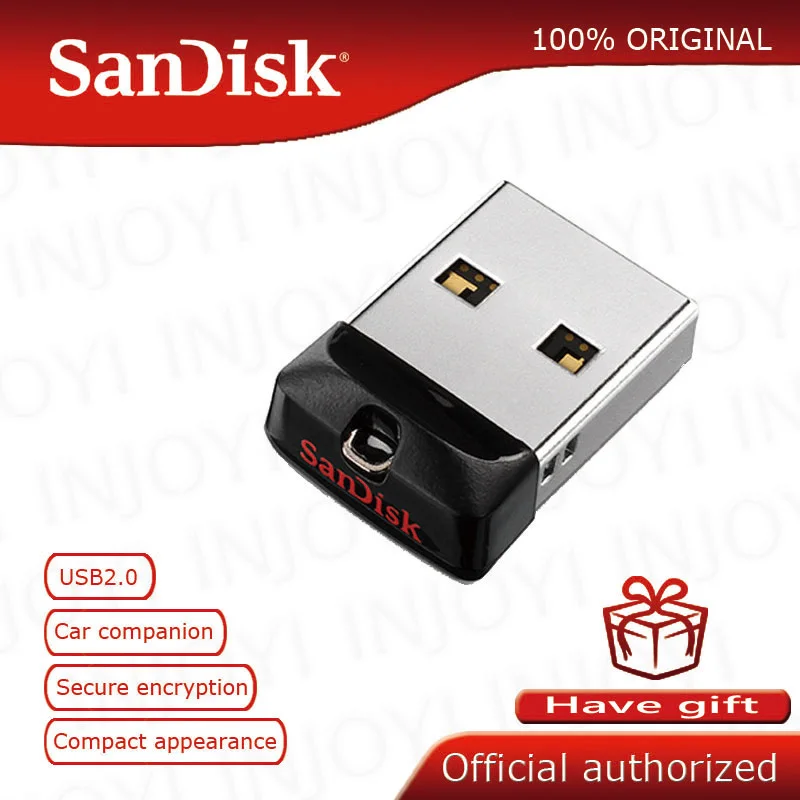 SanDisk Super Mini USB флэш накопитель 64 ГБ 2 0 Cruzer Fit CZ33 Pen Drive 32 Гб карта памяти 16 8 4 Pendrive|4gb