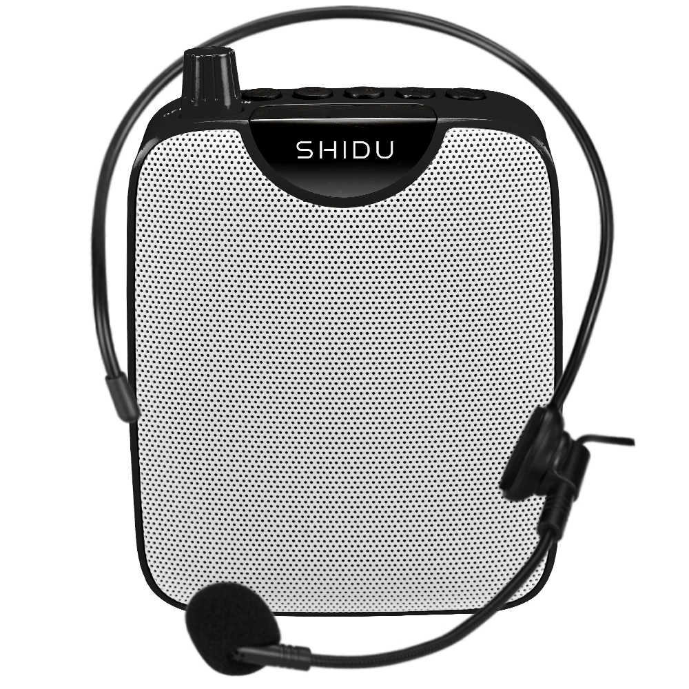 Динамик стенд SHIDU-M500(проводной микрофон) стены прослушивания мини портативный усилитель голоса Динамик гарнитура аудио усилитель звука - Цвет: Черный