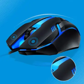 

G21B USB Wired Keyboard Mouse Set Rainbow-Color Backlight for Laptop Computer PC R2JB