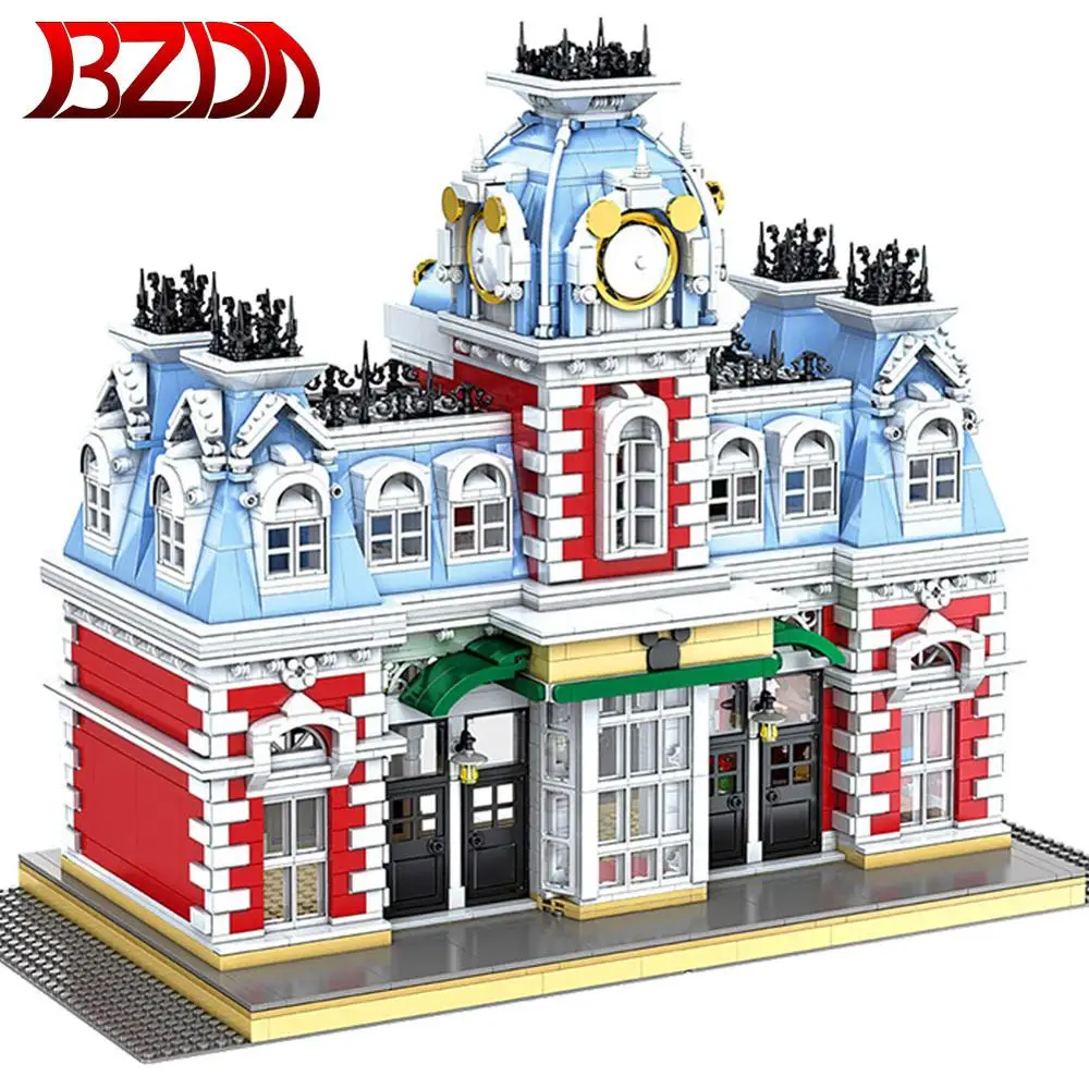 Конструктор BZDA Dream Kingdom Station Детский конструктор сделай сам креативный