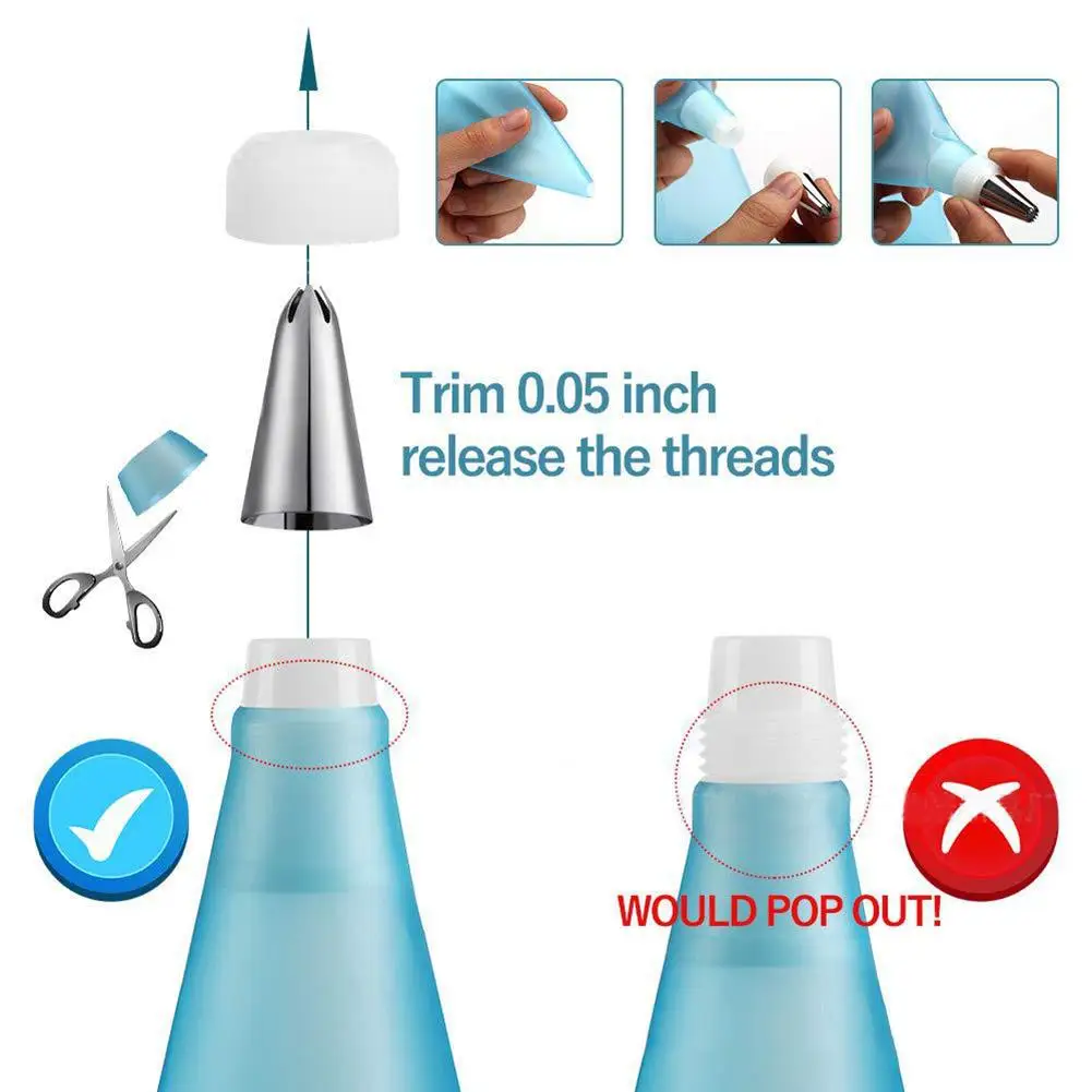 24 шт./компл. кремовый из нержавеющей стали Кондитерские насадки обледенение