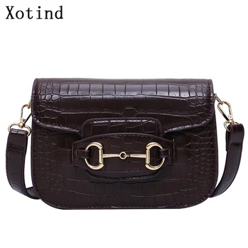

Crocodile Pattern Crossbody Bags for Women 2020 New Messenger Bag PU Leather Luxury Handbags Women Bags Designer Shoulder Bag