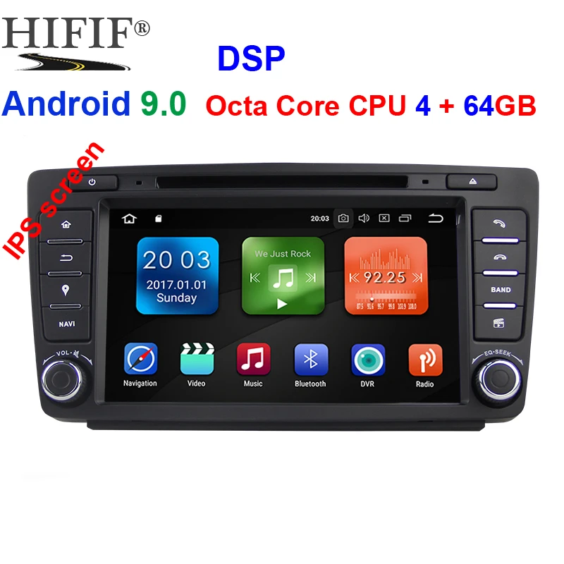 8 &quotIPS Idoing 2din Android 9 0 Octa Core Автомобильная навигационная система 4G 64G встроенный Canbus