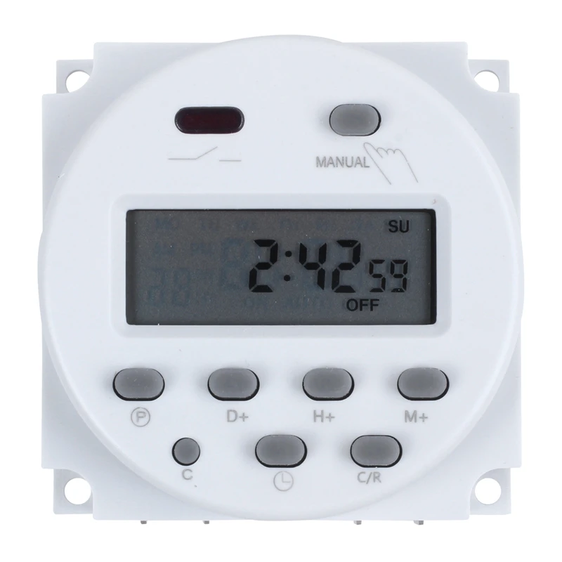 

DC 12V Digital LCD Power Programmable Timer Time Switch Relay 16A Amps