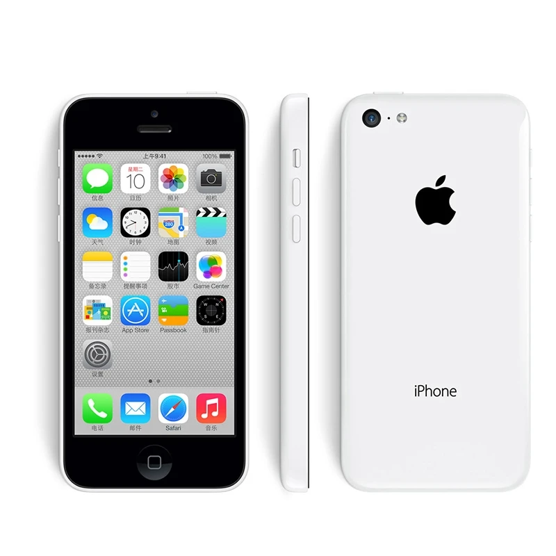 Белый Apple iphone 5C 4," 8MP камера двухъядерный мобильный телефон 8 ГБ/16 ГБ/32 ГБ rom IOS WiFi gps WCDMA 3g разблокированный смартфон - Цвет: Белый