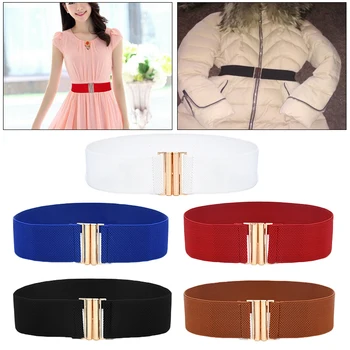

Elegant Women Belt Skinny Elastic Ceinture Soft Leather Wide Self Tie Wrap Waist Band Simple Lady Vintage Dress Belt Accessory