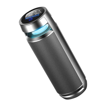 

Car Air Purifier with HEPA Filter Temperature Humidity Monitor Anion Air Cleaner Remove Formaldehyde Smoke Dust