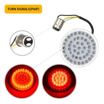

Front Turn Signal Lights Rear Turn Signal Lights Lens For Harley 2Inch LED Top Sale