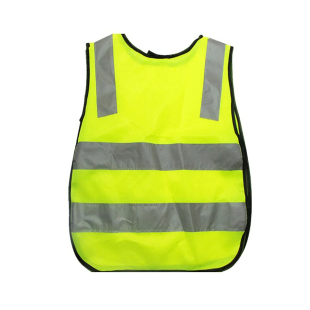 Детский жилет для безопасности с яркой светоотражающей полоской, детский жилет для безопасности дорожного движения, желтый жилет для видимости, детские куртки