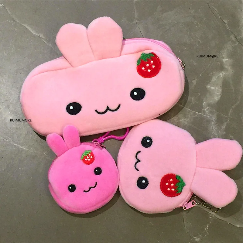 Monedero de felpa con forma de conejo, bolsa billetera para monedas de 8-20cm