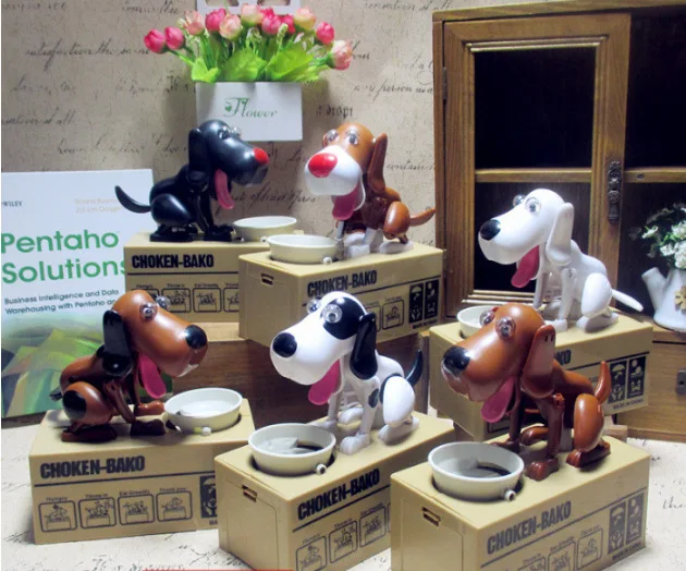 

Children Strange New Electric tou qian gou Money Box Dog Money Saving Box Coin Bank Financial Canine Box Money Box Gift