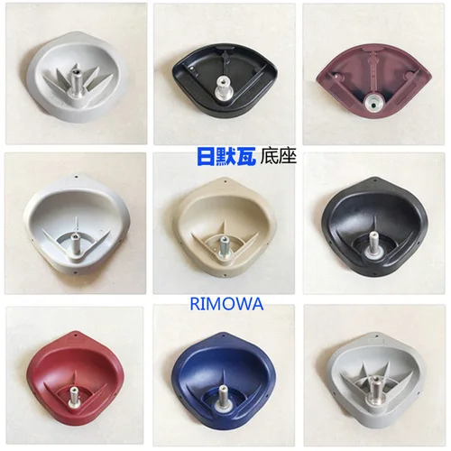 wheels Base 1PCS Колесико на колесиках для ремонта чемодана, оригинальные универсальные аксессуары на колесиках, запасная часть для обслуживания, круглое отверстие, золото - Цвет: wheels Base 1PCS