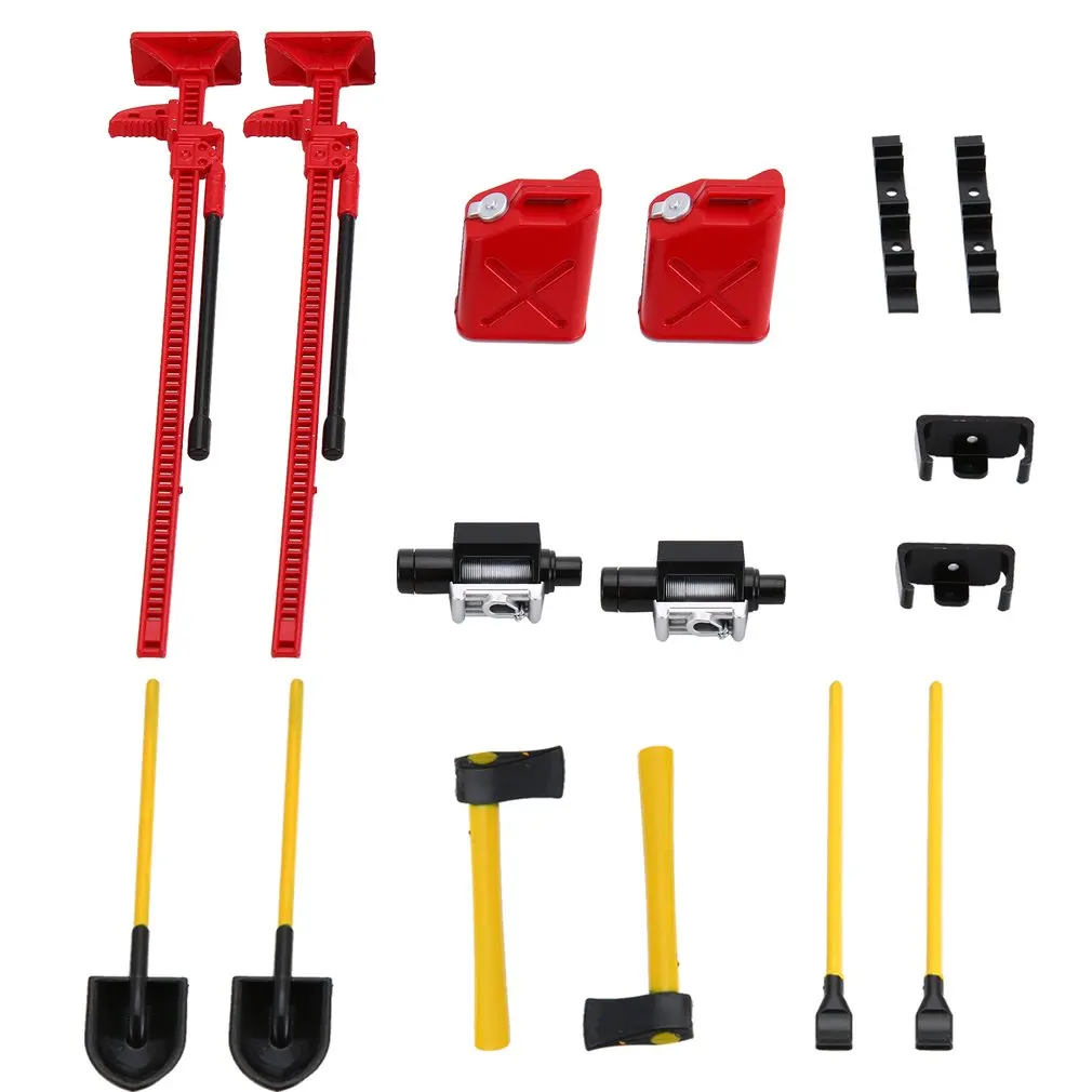 

6Pcs 1/10 Scale Plastic Accessory Tools For SCX10 D90 RC Rock Crawler Truck Remote Control Toy Accessories