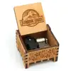 Home Decoration Antique Carved Music Box Wooden Automatic Jurassic Park Music Box New Year Gift Birthday Gift Christmas Gift 2