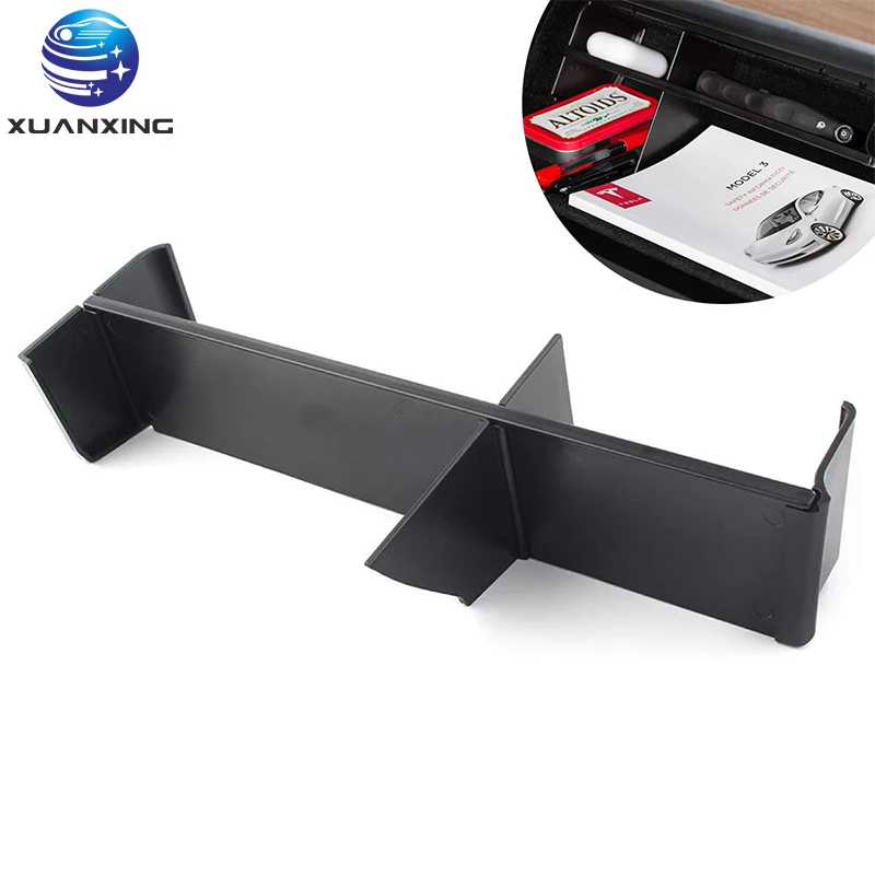

Copilot Storage Box Partition Plate Glove Box Compartment For Tesla Model3 Y