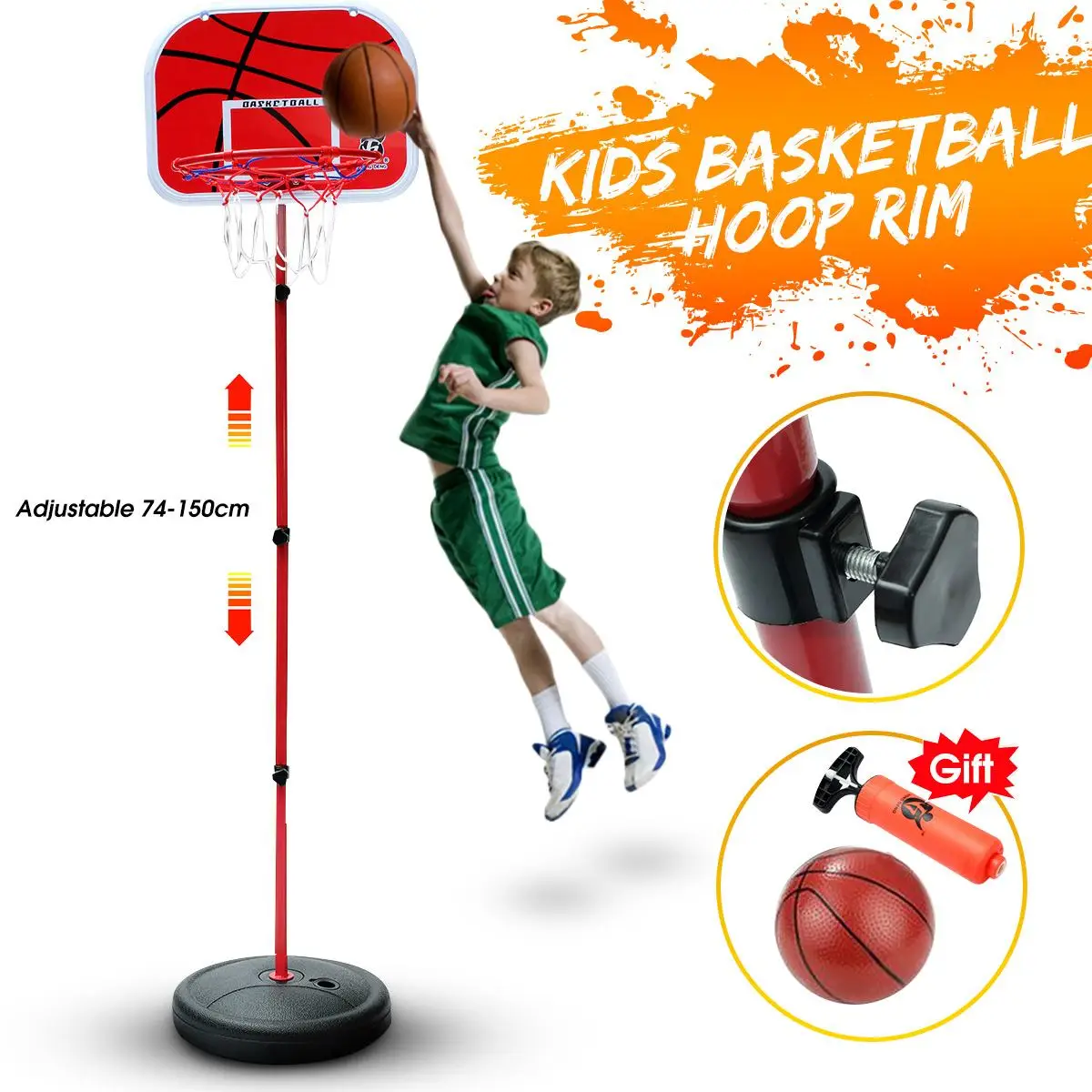 Баскетбольные стенды регулируемый по высоте детский баскетбол гол обруч игрушка набор висячий Баскетбол для мальчиков тренировочные аксессуары