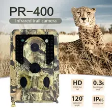 12MP Trail Камера HD охотничья камера Ночное видение Животного Детектор PR400 HD на открытом воздухе Камера 12MP1080P наружный инфракрасный датчик Камер...