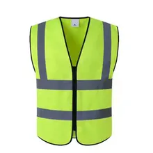 Vest Yellow Orange Blue Green Color Reflective Fluorescent Outdoor Safety Clothing Running Ventilate Safe High Visibility