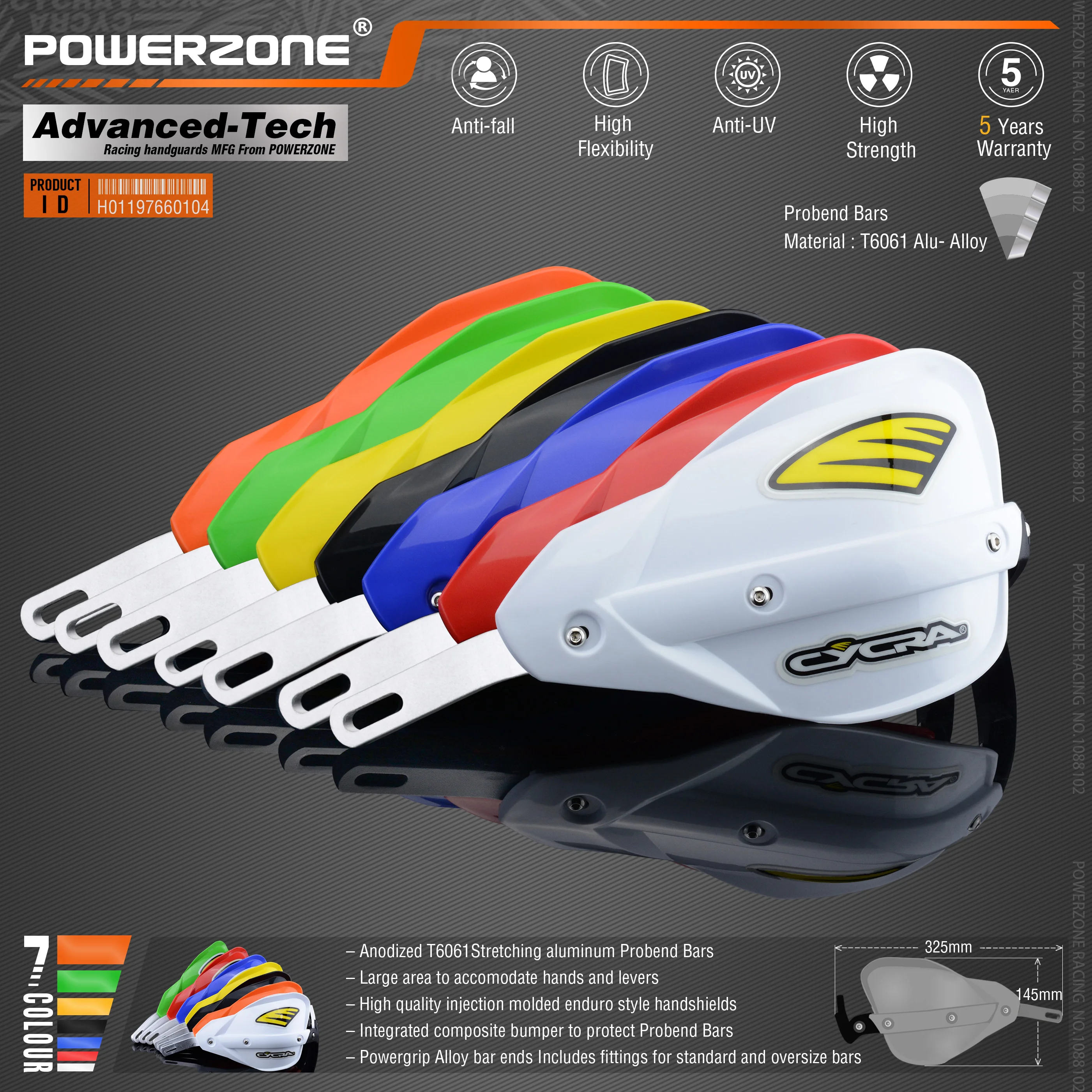 Powerzone Мотоцикл Байк ATV Руль рукавицы для KTM ADV EXC Enduro Husqvarna FE TE WRF CRF YZF rmz KXF KLX