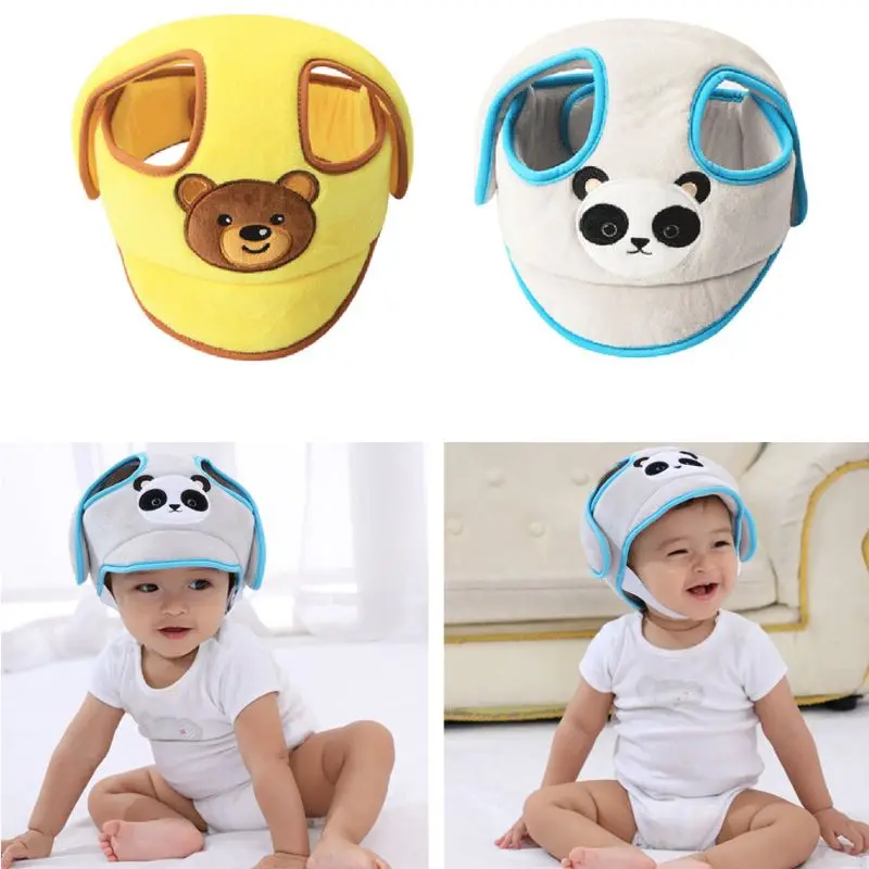 

2019 Baby Shatter-resistant Helmet Toddler Protective Hat Infant Head Protective Cotton Hat Toddler Adjustable Safety Helmet