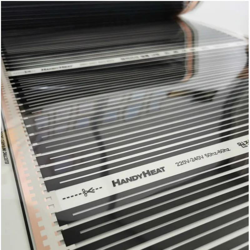 Electric Underfloor Heating Infrared Heating Film 220V 220W 50cm-8Meters Width Floor Warming Mat