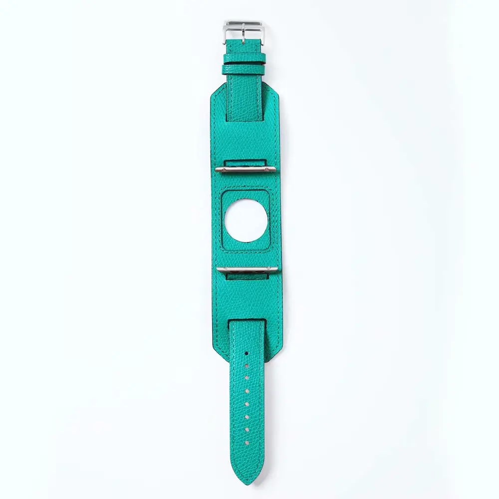 Высококачественный Браслет из натуральной кожи для iWatch серии 4 3 2 1 ремешок для часов для Apple Watch Band 42 мм 38 мм 40 мм 44 мм - Цвет ремешка: green
