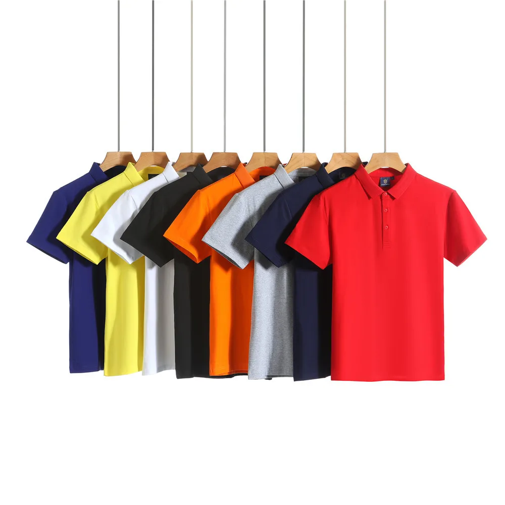 

2020 New Style Spring Summer Loose-Fit T-shirt Fold-down Collar Polo Shirt MEN'S Short Sleeve Korean-style Men'S Wear Clothes Fa