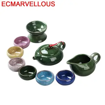 

Dekoration Bedroom Decor Vintage Keukenhulpjes Gongfu Tea Theepot Teapot Home Decoration Accessories Chinese China Teaware Set