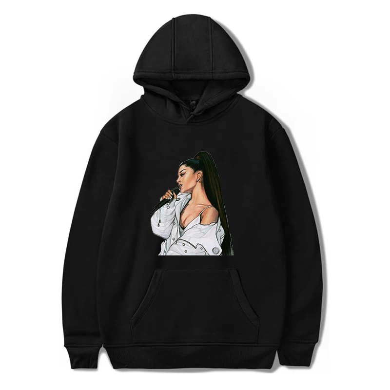 Ariana Grande Print Wo мужская толстовка с капюшоном модная одежда на весну осень зиму Kpop