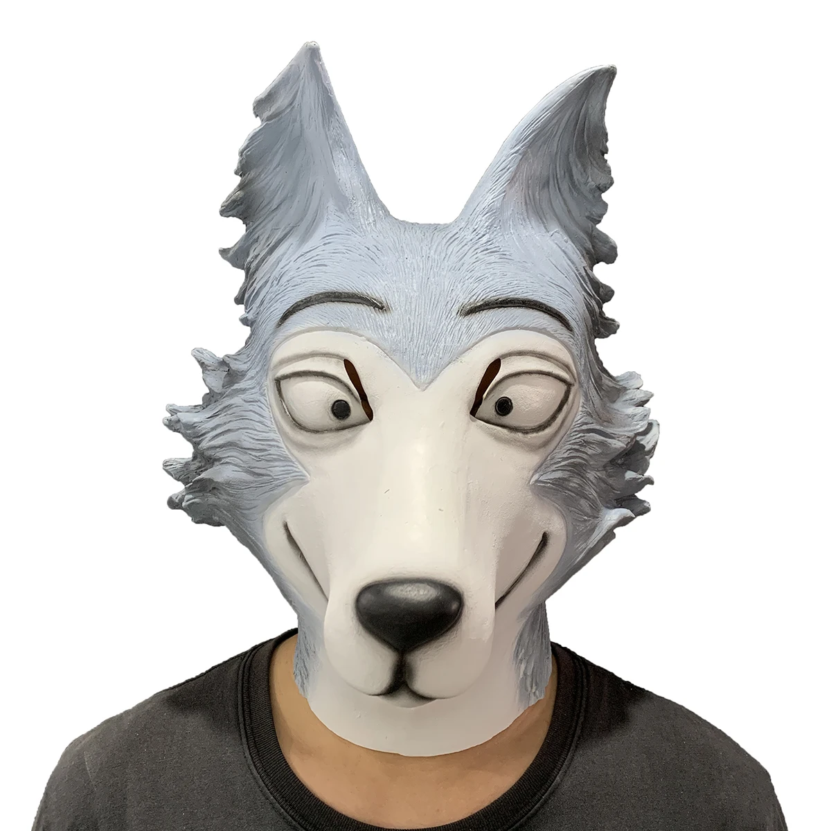 Beastars аниме Legoshi маска голова Волка латекс полный уход за кожей лица Косплэй