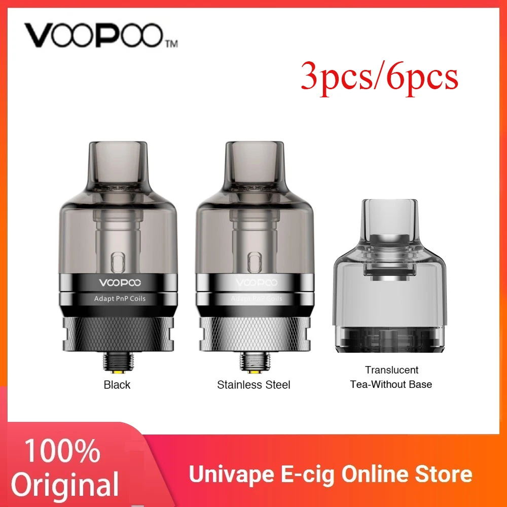 Original VOOPOO PnP Pod Tank 4.5ML Atomizer with PnP-VM1 VM6 Coil for all Pnp Drag X S 510 Thread E Cigarette Mod | Электроника