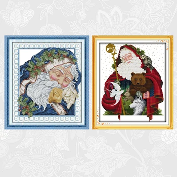 

Intoxicated Santa Claus Aida Cross Stitch kit 14ct 11ct Count Print Canvas Stitches Embroidery Handmade Needlework Sets