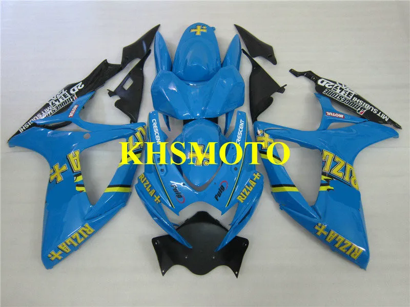 Injection Mold Fairing kit for GSXR600 750 K6 06 07 GSXR 600 GSXR750 2006 2007 ABS Cool blue Fairings set+Gifts SB121 | Автомобили и