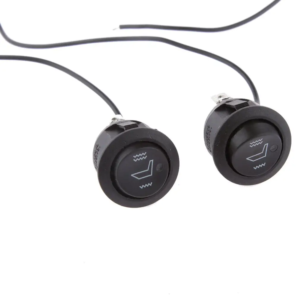 Seat Heater Switch Universal Round Heated Seat Rocker Switch Hi Low