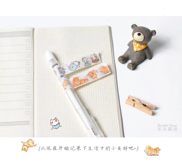 Kawaii Васи клейкие ленты Скрапбукинг маскирования клейкие ленты наклейки Скрапбукинг Washitape стиральная лента Sumikko дневник DIY украшения 02587