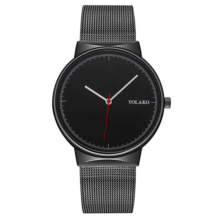 

Watch Men Fashion Brand Luxury Wristwatches Minimalist Watch Black Mesh Steel Strap Male Clock Casual Quartz Relojes Para Hombre