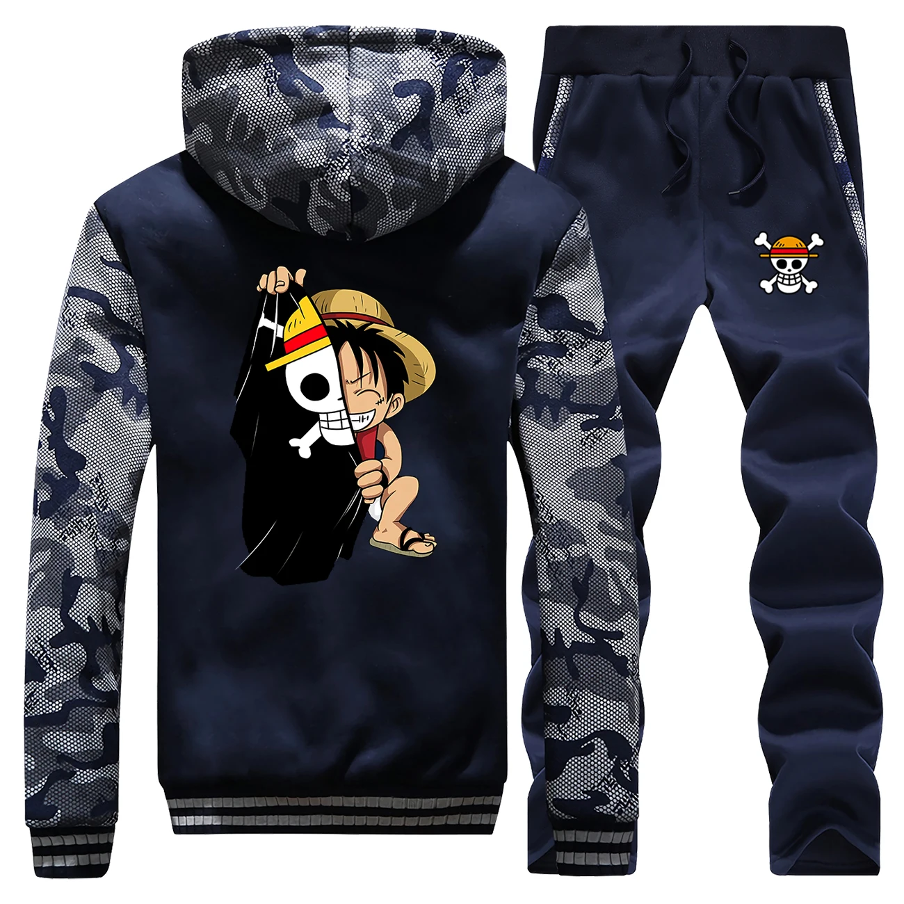 Цельный повседневный мужской спортивный костюм, комплекты из 2 предметов: флисовая куртка и штаны, Мужской Зимний пуловер с капюшоном, мужской спортивный костюм