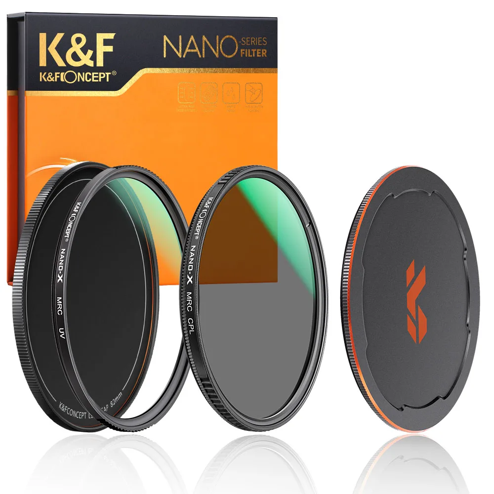 K&ampF Concept MCUV CPL Camera Filter Kits with Lens Cap Circular Polarizing Multi-Layer Coatings 52mm 58mm 62mm 67mm 72mm 77mm |