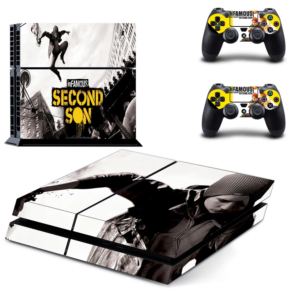 InFamous: второй сын PS4 наклейки виниловые кожа PS 4 стикер Play station 4 Pegatinas для консоли playstation 4 и 2 контроллера
